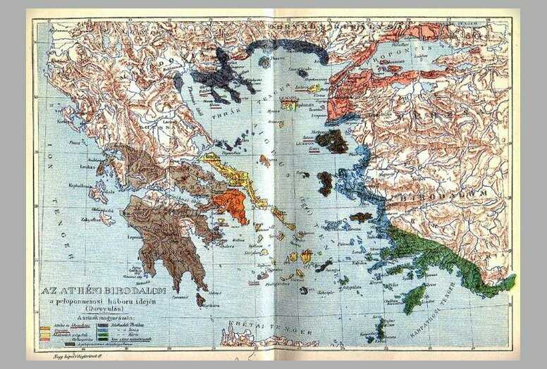 Az athéni birodalom a peloponnesosi háboru idején