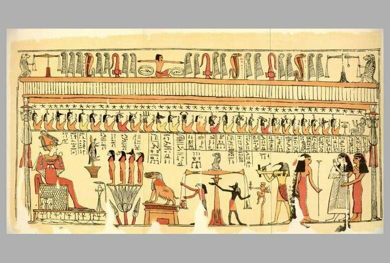 Halottak megitélése Osiris elõtt az alvilágban